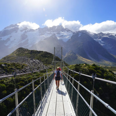 📷 Mont Cook, la Hooker valley track : randonnée adaptée pour les enfants.